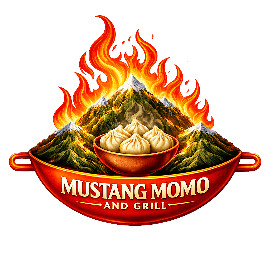 Mustang Momo & Grill logo