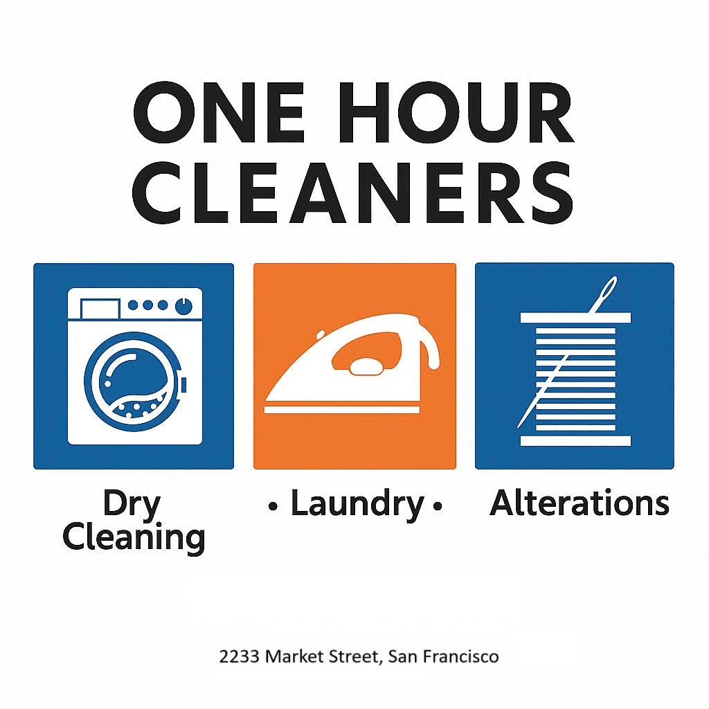 One Hour Cleaners logo